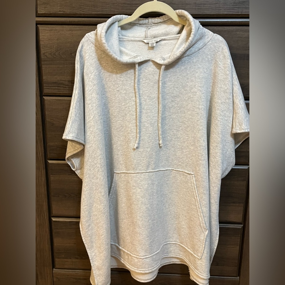 American Eagle sweatshirt poncho